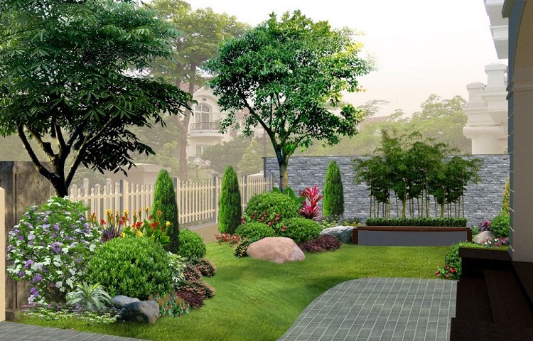 [Top 50+] Mẫu thiết kế sân vườn đẹp, đơn giản HOT nhất 2023