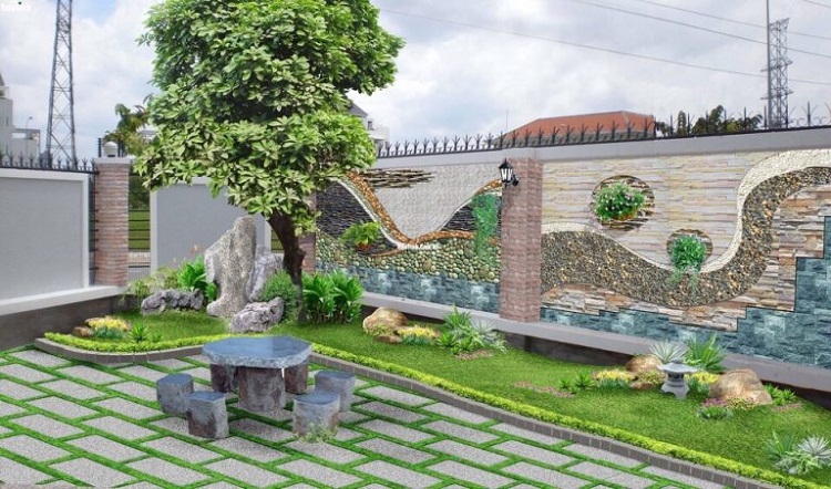 [Top 50+] Mẫu thiết kế sân vườn đẹp, đơn giản HOT nhất 2023