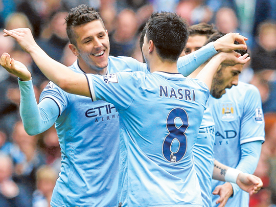 Stevan Jovetic: 2012 title win gives Manchester City edge on Liverpool | Football – Gulf News