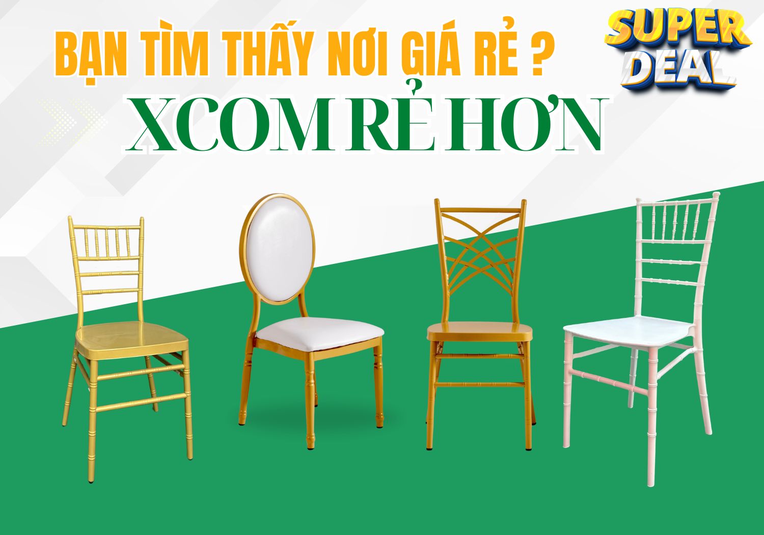 Bàn ghế tiệc cưới Xcom